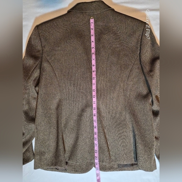 Karen Scott Petite Professional Blazer - Brown - Size 16P - Picture 7 of 8